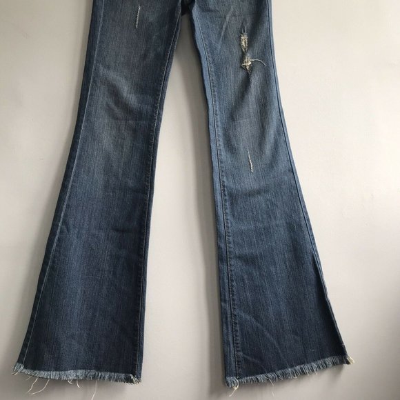 Carmar stretch denim mid rise flare jeans - Picture 6 of 9